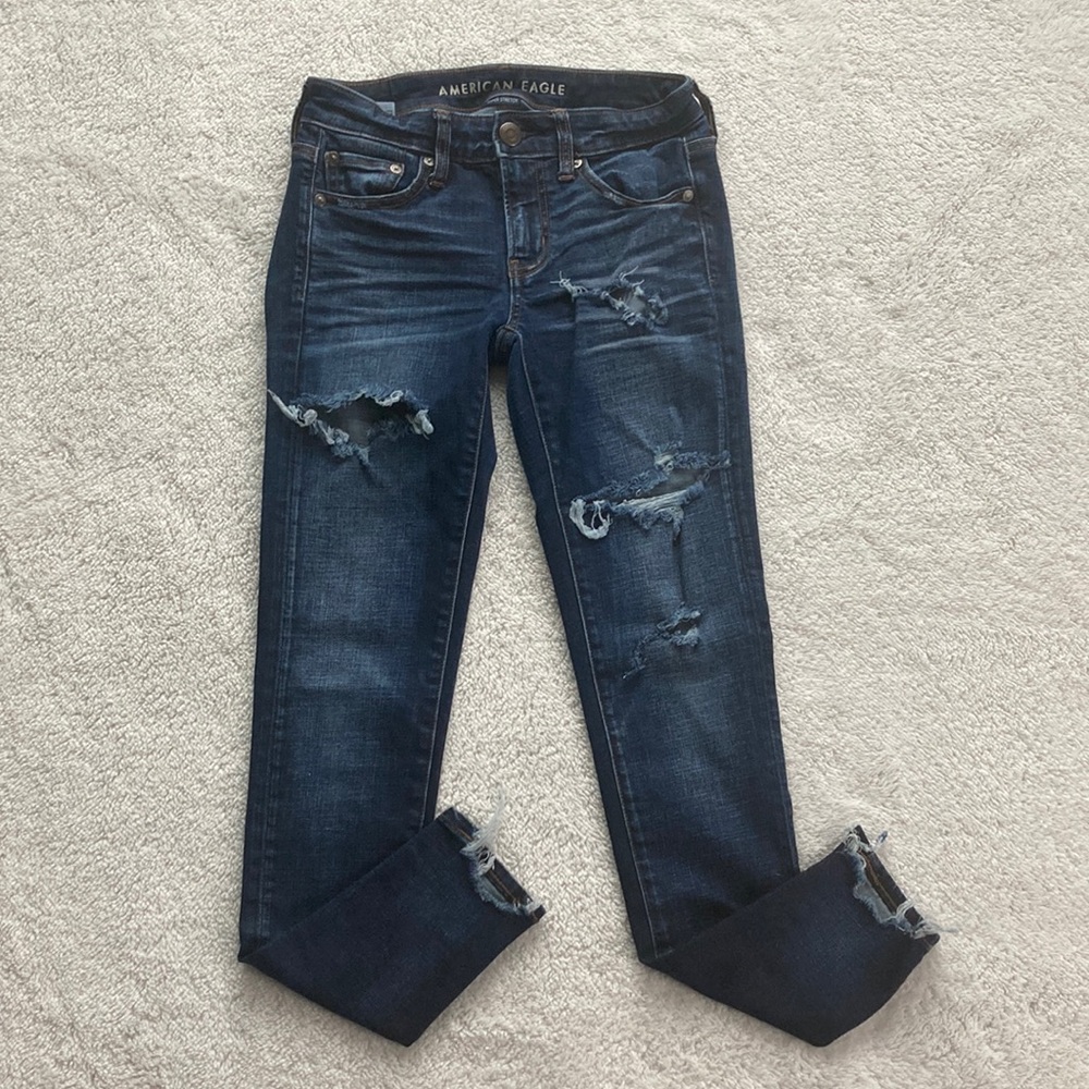American Eagle Distressed Jegging Super Stretch 2